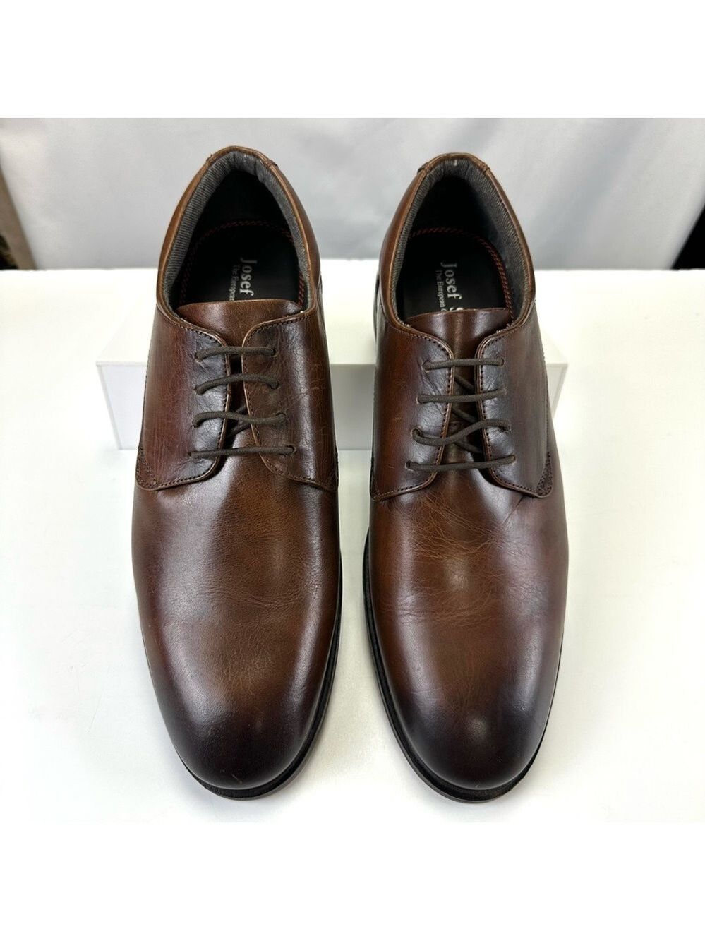 Josef Seibel mens dress shoes Size 47 brown laceup NEW Office Wedding Business